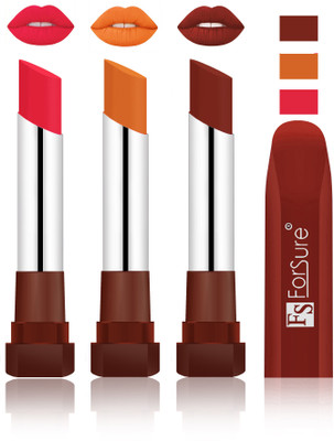 

Forsure Baby Pink, Brick Nude, Maroon Velvet Matte Lipsticks(Baby Pink, Brick Nude, Maroon)