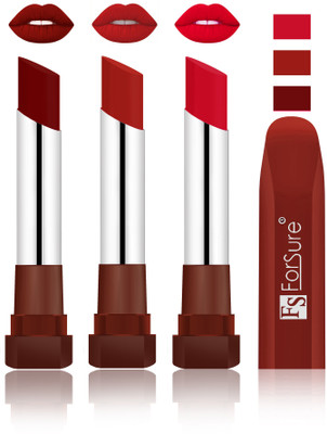 

Forsure Dark Maroon, Brown, Red Velvet Matte Lipsticks(Dark Maroon, Brown, Red)
