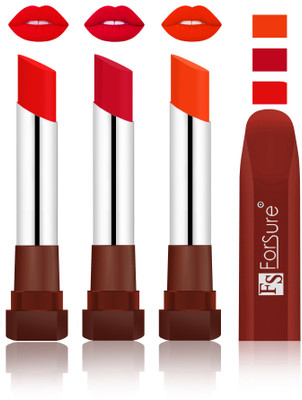 

Forsure Romantic Red, Red, Bright Red Velvet Matte Lipsticks(Romantic Red, Red, Bright Red)