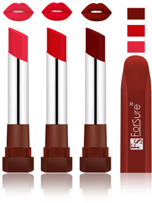 

Forsure Baby Pink, Sweet Red,Dark Maroon Velvet Matte Lipsticks(Baby Pink, Sweet Red,Dark Maroon)