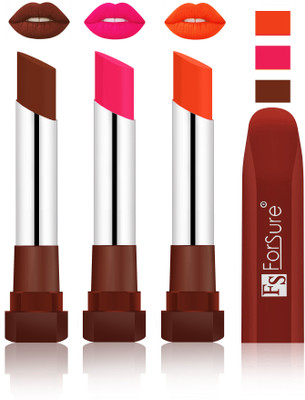 

Forsure Wine, Ruby Red, Nude Velvet Matte Lipsticks(Wine, Ruby Red, Nude)