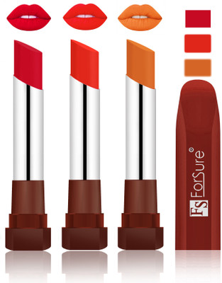 

Forsure Color Rich Matte Lipsticks(Red, Beach Nude, Brick Nude)