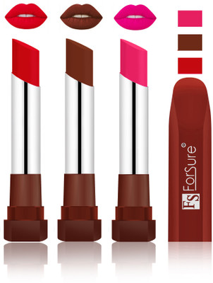 

Forsure Sweet Red, Wine, Rose Pink Velvet Matte Lipsticks(Sweet Red, Wine, Rose Pink)