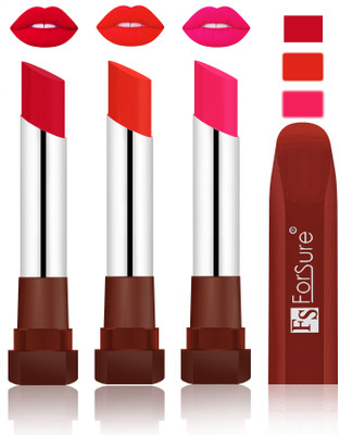 

Forsure Color Rich Matte Lipsticks(Red, Beach Nude, Ruby Red)