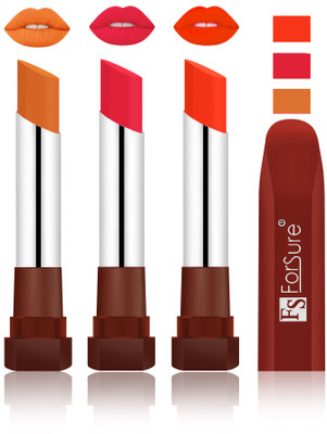 

Forsure Brick Nude, Baby Pink, Nude Velvet Matte Lipsticks(Brick Nude, Baby Pink, Nude)