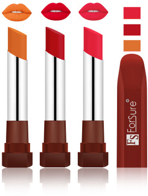 

Forsure Brick Nude, Bright Red, Baby Pink Velvet Matte Lipsticks(Brick Nude, Bright Red, Baby Pink)