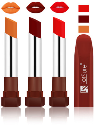 

Forsure Brick Nude, Dark Maroon, Romantic Red Velvet Matte Lipsticks(Brick Nude, Dark Maroon, Romantic Red)