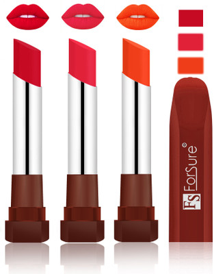 

Forsure Color Rich Matte Lipsticks(Red, Baby Pink, Nude)