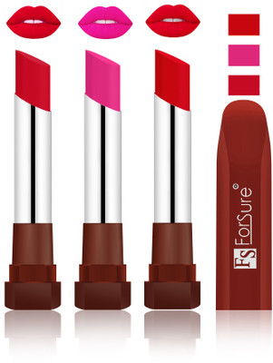 

Forsure Red, Rose Pink, Sweet Red Velvet Matte Lipsticks(Red, Rose Pink, Sweet Red)