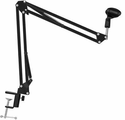 

BIRATTY Microphone Suspension Boom Scissor Arm Stand Microphone stand(Black)