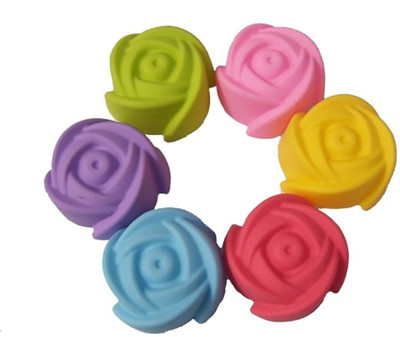 MASOOM NX Silicone Cupcake/Muffin Mould 6(Pack of 6)