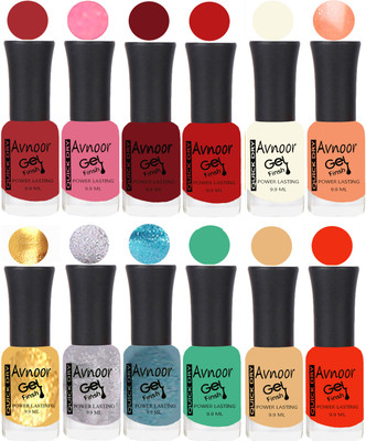 

Avnoor Velvet Matte Gel Nail Polish Combo 1550 Multicolor(Pack of 12)