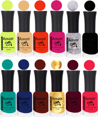 

Avnoor Velvet Matte Gel Nail Polish Combo 1443 Multicolor(Pack of 12)