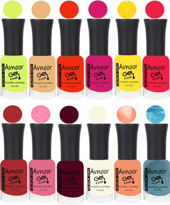 

Avnoor Velvet Matte Gel Nail Polish Combo 1485 Multicolor(Pack of 12)