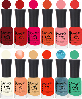 

Avnoor Velvet Matte Gel Nail Polish Combo 1585 Multicolor(Pack of 12)
