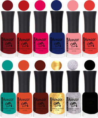 

Avnoor Velvet Matte Gel Nail Polish Combo 1330 Multicolor(Pack of 12)