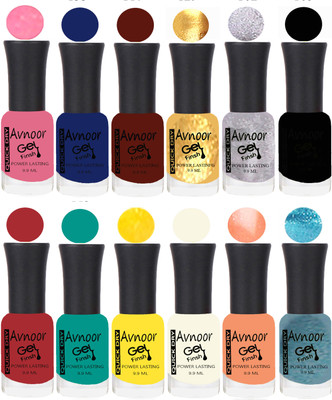 

Avnoor Velvet Matte Gel Nail Polish Combo 1399 Multicolor(Pack of 12)