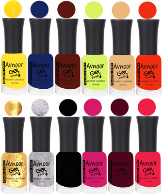 

Avnoor Velvet Matte Gel Nail Polish Combo 1576 Multicolor(Pack of 12)