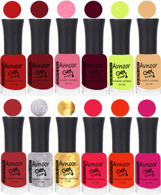 

Avnoor Velvet Matte Gel Nail Polish Combo 1511 Multicolor(Pack of 12)