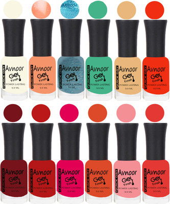 

Avnoor Velvet Matte Gel Nail Polish Combo 1591 Multicolor(Pack of 12)