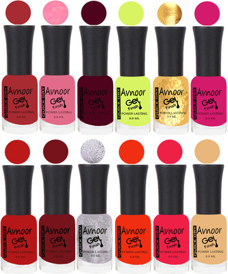

Avnoor Velvet Matte Gel Nail Polish Combo 1509 Multicolor(Pack of 12)