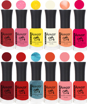 

Avnoor Velvet Matte Gel Nail Polish Combo 1365 Multicolor(Pack of 12)