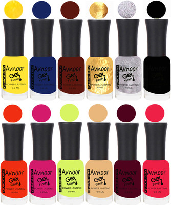 

Avnoor Velvet Matte Gel Nail Polish Combo 1566 Multicolor(Pack of 12)