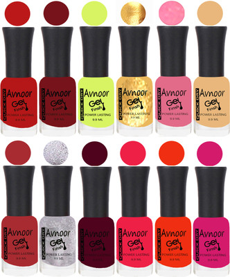 

Avnoor Velvet Matte Gel Nail Polish Combo 1513 Multicolor(Pack of 12)