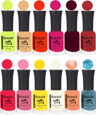 

Avnoor Velvet Matte Gel Nail Polish Combo 1491 Multicolor(Pack of 12)