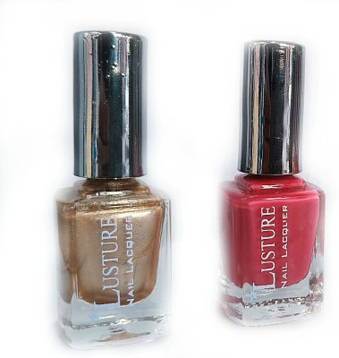 

Lusture Pack of 2 Nailpolishes multi colored(Pack of 2)