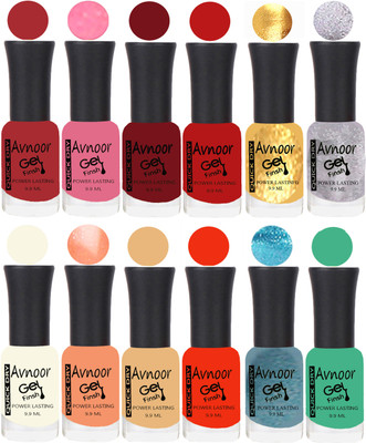 

Avnoor Velvet Matte Gel Nail Polish Combo 1555 Multicolor(Pack of 12)