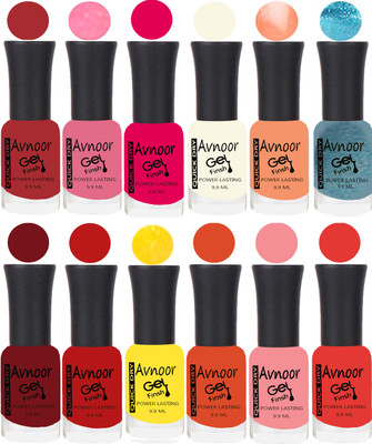 

Avnoor Velvet Matte Gel Nail Polish Combo 1362 Multicolor(Pack of 12)