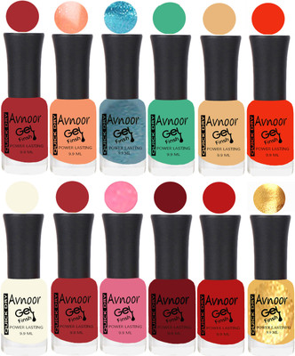 

Avnoor Velvet Matte Gel Nail Polish Combo 1561 Multicolor(Pack of 12)