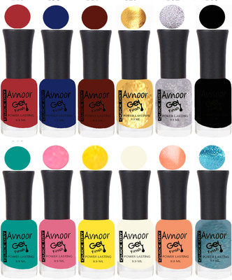 

Avnoor Velvet Matte Gel Nail Polish Combo 1393 Multicolor(Pack of 12)