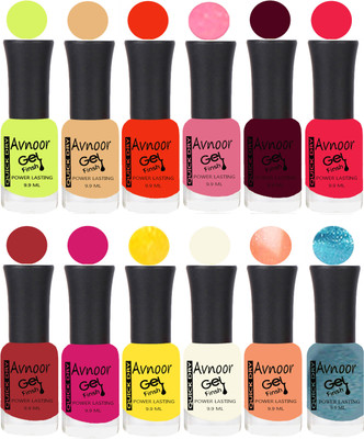 

Avnoor Velvet Matte Gel Nail Polish Combo 1494 Multicolor(Pack of 12)