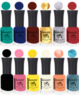 

Avnoor Velvet Matte Gel Nail Polish Combo 1398 Multicolor(Pack of 12)
