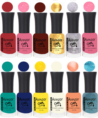 

Avnoor Velvet Matte Gel Nail Polish Combo 1417 Multicolor(Pack of 12)