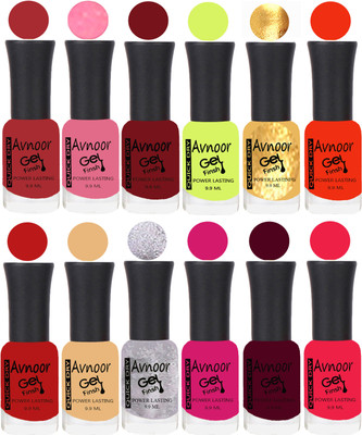 

Avnoor Velvet Matte Gel Nail Polish Combo 1505 Multicolor(Pack of 12)