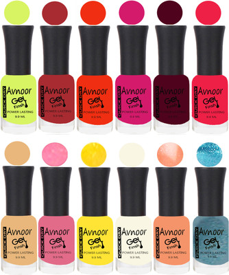 

Avnoor Velvet Matte Gel Nail Polish Combo 1487 Multicolor(Pack of 12)