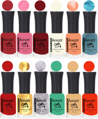 

Avnoor Velvet Matte Gel Nail Polish Combo 1557 Multicolor(Pack of 12)