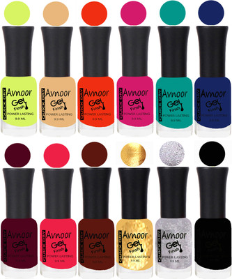 

Avnoor Velvet Matte Gel Nail Polish Combo 1447 Multicolor(Pack of 12)