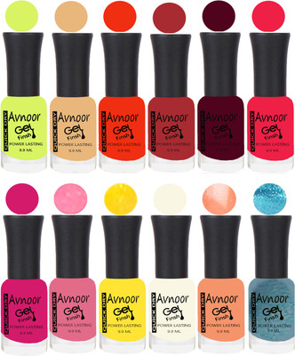 

Avnoor Velvet Matte Gel Nail Polish Combo 1489 Multicolor(Pack of 12)