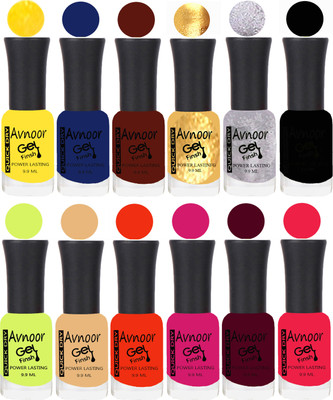 

Avnoor Velvet Matte Gel Nail Polish Combo 1562 Multicolor(Pack of 12)
