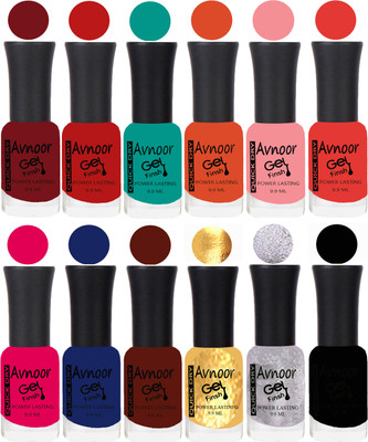 

Avnoor Velvet Matte Gel Nail Polish Combo 1323 Multicolor(Pack of 12)