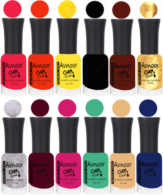 

Avnoor Velvet Matte Gel Nail Polish Combo 1546 Multicolor(Pack of 12)