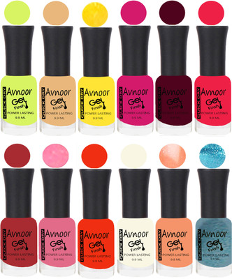

Avnoor Velvet Matte Gel Nail Polish Combo 1498 Multicolor(Pack of 12)