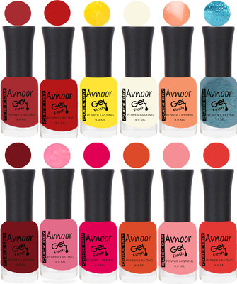

Avnoor Velvet Matte Gel Nail Polish Combo 1355 Multicolor(Pack of 12)