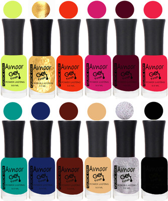 

Avnoor Velvet Matte Gel Nail Polish Combo 1436 Multicolor(Pack of 12)