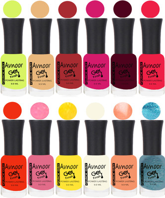 

Avnoor Velvet Matte Gel Nail Polish Combo 1488 Multicolor(Pack of 12)