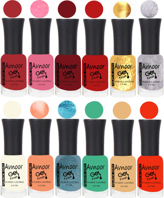 

Avnoor Velvet Matte Gel Nail Polish Combo 1547 Multicolor(Pack of 12)